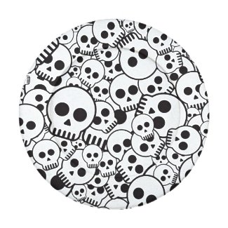 Pattern with skulls pack of small button covers