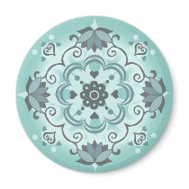 PatternDesign1 Blue Magnet