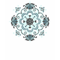 PatternDesign1 Blue Women Apparel t-shirts