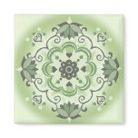 PatternDesign1 Green Magnet