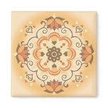 PatternDesign1 Orange Magnet