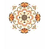 PatternDesign1 Orange Women Apparel t-shirts