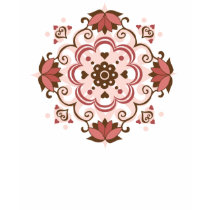PatternDesign1 Pink Women Apparel t-shirts