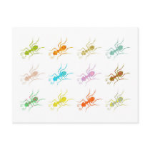 Patterned Ants Post Cards