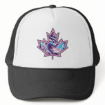 Patterned Applique Stitched Maple Leaf  10 hats