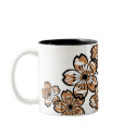 Patterned Blossoms mugs by litabug Patterned Blossoms mugs