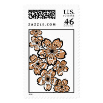 Patterned Blossoms postage by litabug Patterned Blossoms postage
