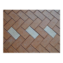 Patterned Bricks For Texture Postcard