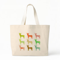 patterned-chihuahuas tote bag