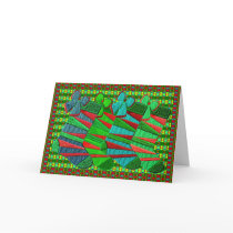 Patterned embroidered Christmas stockings cards by drmilleranderson Patterned embroidered Christmas stockings cards