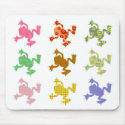 Patterned Frogs mousepads by prawny Patterned Frogs mousepads