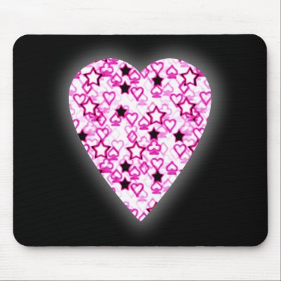pink black heart