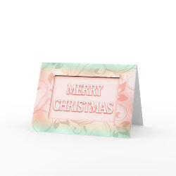 Patterned Merry Christmas wishes card