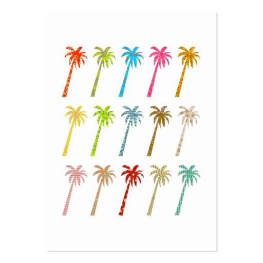 Patterned Palm Trees, Miss Holly Holiday, Business Cards (back side)