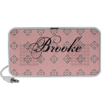 Patterned Pink Doodle Speaker speakers
