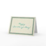 Patterns & Borders 3 Happy Secretary's Day Greeting Cards