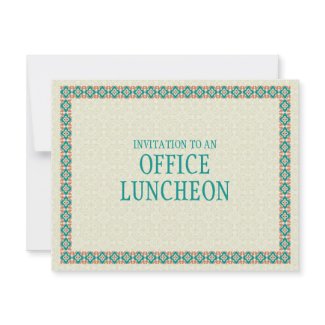 Patterns & Borders 3 Office Lunch Invitation invitation