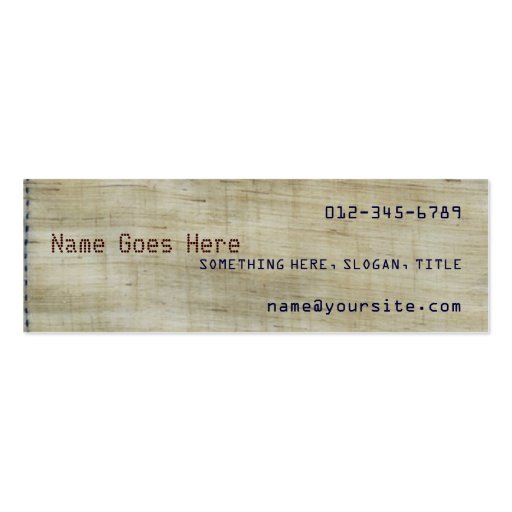 Patterns Business Card Templates (front side)