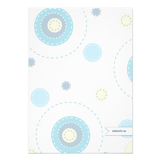 Patterns of Fun Twin Boy Baby Shower Invitation