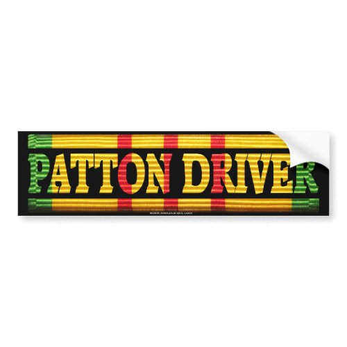 Patton Driver Vietnam Service Bumper Sticker bumpersticker