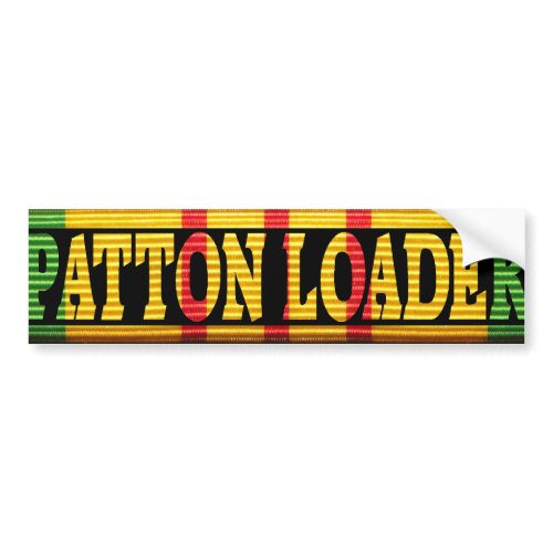 Patton Loader Vietnam Service Ribbon zazzle_bumpersticker
