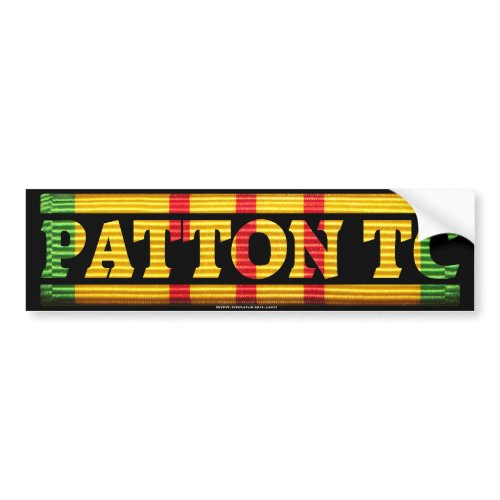 Patton TC Vietnam Service Bumper Sticker bumpersticker