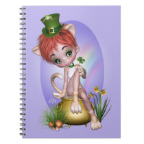 "Patty Cat" Notebook - Purple