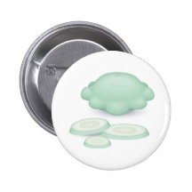 pattypan squash pinback buttons
