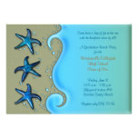 Paua Shell Starfish Beach Graduation Invitation