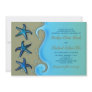 Paua Shell Starfish Wedding Invitation Paua Shell Starfish Wedding Invitation