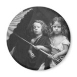Paul and Virginia ~ Children Portrait 1864 Refrigerator Magnets