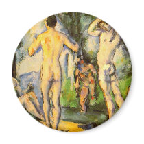 Paul Cezanne - Bathers in Open Air Refrigerator Magnets