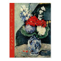 Paul Cezanne, Delft Vase with Flowers Postcard