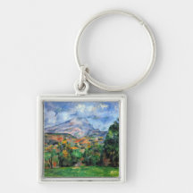 Paul Cezanne - Mount St Victoire Key Chains