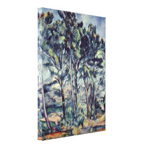 Paul Cezanne - Pines and Aqueduct (The Viaduct) Canvas Print