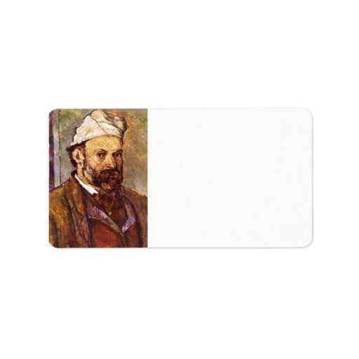 Paul Cezanne - Self Portrait Address Label