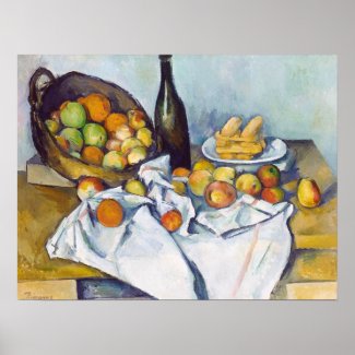 Paul Cézanne The Basket of Apples painting art Print