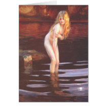 Paul Émile Chabas - Baigneuse (Bather) Greeting Card