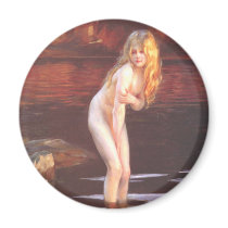 Paul Émile Chabas - Baigneuse (Bather) Fridge Magnet
