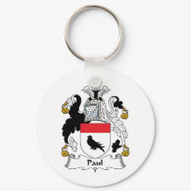 Paul Family Crest keychains by coatsofarms Paul Family Crest keychains