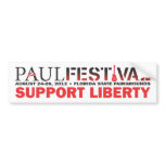 Paul Festival Bumper Sticker bumper stickers