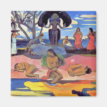 Paul Gauguin - Day of the Gods Refrigerator Magnet