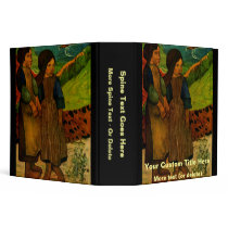 Paul Gauguin's Breton Girls (1889) Vinyl Binder