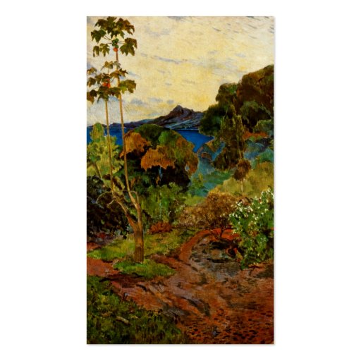 Paul Gauguin's Martinique Landscape (1887) Business Card (back side)