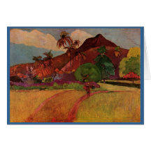 Paul Gauguin's Tahitian Landscape (1893) Cards