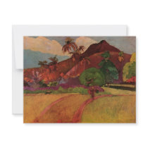 Paul Gauguin's Tahitian Landscape (1893) invitations by MasterpieceGallery Paul Gauguin's Tahitian Landscape (1893) invitations