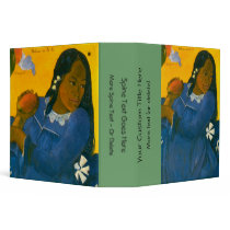 Paul Gauguin's Woman with a Mango (1892) Vinyl Binder