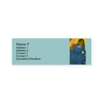 Paul Gauguin's Woman with a Mango (1892) business cards by MasterpieceGallery Paul Gauguin's Woman with a Mango (1892) business cards