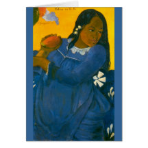 Paul Gauguin's Woman with a Mango (1892) Card