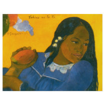 Paul Gauguin's Woman with a Mango (1892) Personalized Flyer
